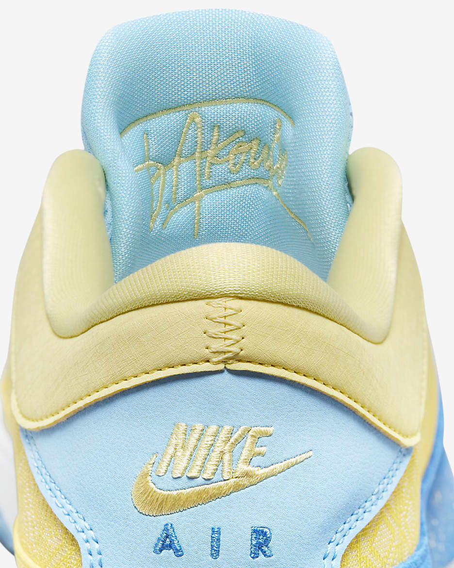 Nike blue and yellow basketball shoes best sale